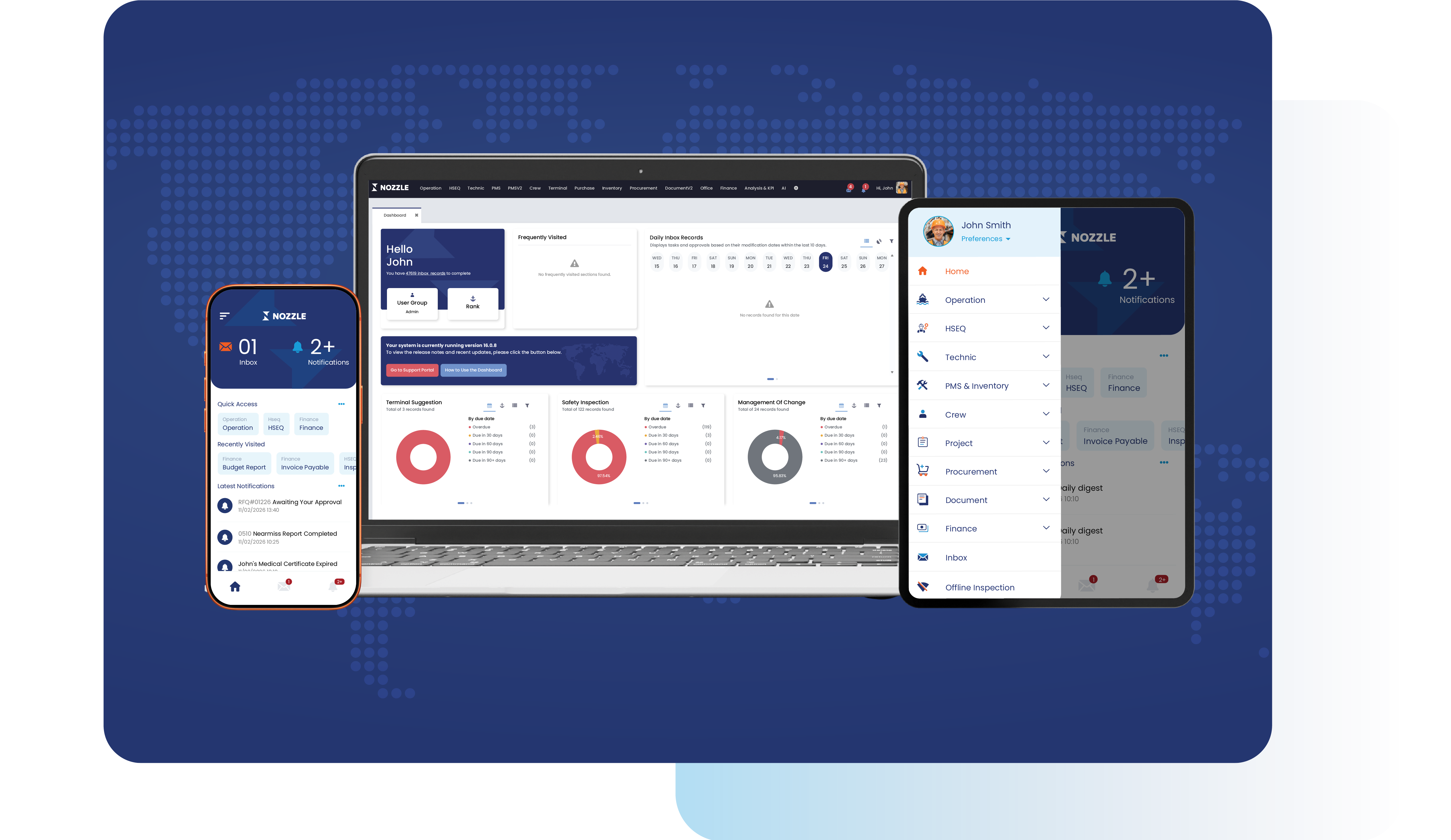 NOZZLE Is A Smart Ship Management System. We Offer Special ERP Solutions For Smarter Ship Management.