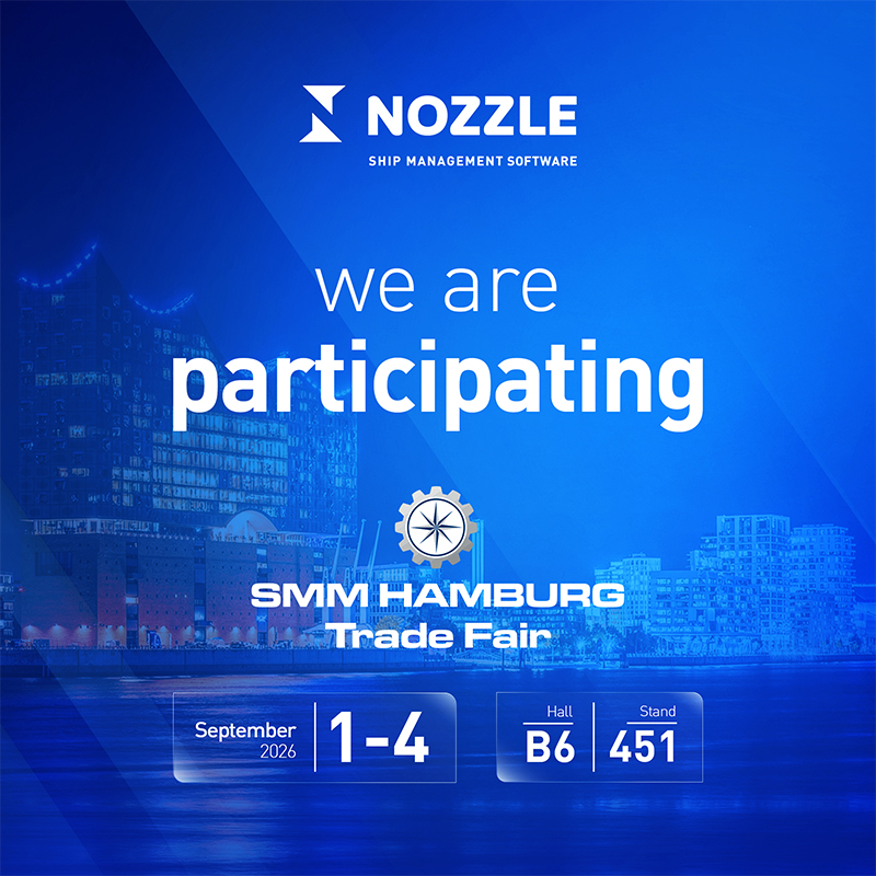 NOZZLE is participating in SMM Hamburg Trade Fair, September 1-4 2026, Hall B6 Stand 451
